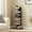 Black, variant on Bookshelf, 8-Tier Bookcase, Narrow Spine Book Shelf for Small Space, Corner Standing Shelf for Living Room, Office, Study, Entryway, Olive Green BS06BOG008