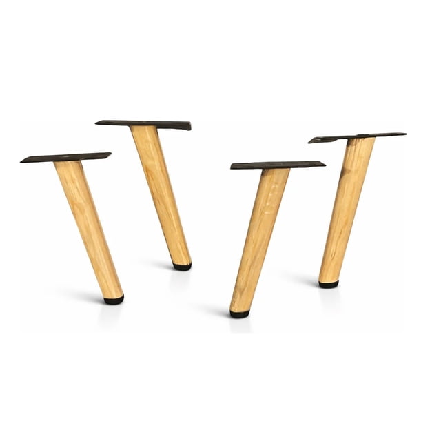 4 Patas Madera Para Mueble 10 Cm Estilo Moderno Resistente