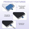 thumbnail image 4 of Uxcell Smart Phone Lanyard, Universal Adjustable Phone Strap Crossbody Lanyard Fits Most Smartphones, Sky Blue, 4 of 7