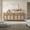 Reclaimed Caramel Oak, variant on Surmoby Farmhouse 3-Door Rattan Sideboard, 43.5"W x 14.0"D x 33.9"H, Boho Storage Cabinet with Adjustable Shelves & Drawers, for Kitchen ,Living Room, Dining Room
