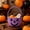 Purple, variant on Halloween Pumpkin Woven Candy Bucket, Jack-O-Lantern Storage Basket, Holiday Tabletop Candy Holder, Party Decorative Tote Container for Kids, Indoor Home Decor, Gifts Exchanging - Black
