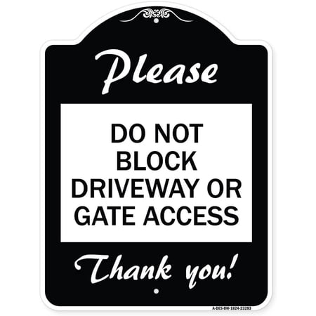 SignMission Designer Series Sign - Please, Do Not Driveway or Gate ...