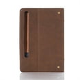 thumbnail image 3 of ELEHOLD Flip Leather Case for Samsung Galaxy Tab S8 (X700/X706) Tab S7 (T870/T875) Kickstand Function Card Slots Shockproof Scratch Resistant Folio Slim Leather Case,Brown, 3 of 6