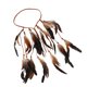 thumbnail image 5 of Diadema de plumas artificiales estilo bohemio para fiestas, festivales y Halloween. Marrón, 5 of 9