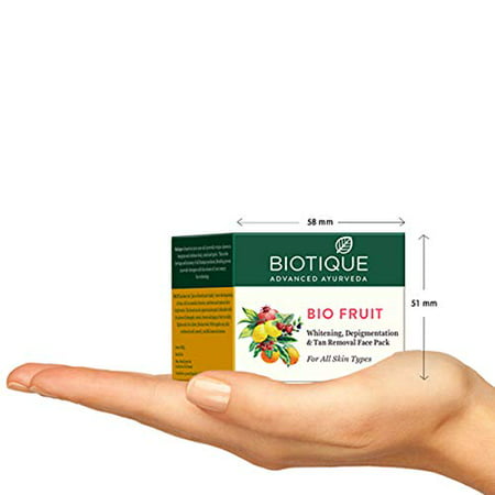 Biotique Bio Fruit Whitening And Depigmentation & Tan Removal Face Pack,