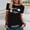 Black, variant on Womens Summer Tops Womens Summer Tops Women Summer Casual O Neck Fishbone Print Short Sleeve Contrasting Colors T Shirt Top S