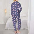 thumbnail image 6 of Goofa Cute Pig Printed Women’s 2 Piece Pajama Set Super,Pajamas Women's Long Sleeve Sleepwear Soft Button Down Loungewear Pjs Lounge Set Nightwear-, 6 of 9