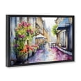 thumbnail image 3 of Stupell Industries Summer Street Scene Black Framed Floater Canvas Wall Art design by LSR Creative Studio, 17 x 25, 3 of 9