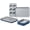 Navy, variant on Caraway Mini Bakeware Set – Naturally Non-Stick, Non-Toxic Ceramic Coating – Compact Baking Pans Set for Small Kitchens & Ovens – Includes Baking Sheets, Muffin Pan, Cooling Rack & Storage - Cream