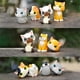 thumbnail image 1 of Set de adornos de animales para tartas hechos a mano | 6 piezas de PVC para tartas, cupcakes y minijardines | Diseños de corgi, perezoso, oso, ratón y pingüino | Fiesta infantil, juguetes de baño y, 1 of 9