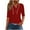 Red, variant on MaFYtyTPR Women Casual Hoodie T-shirt Ladies' Fashionable Leisure Short Sleeved Round Neck Button Hooded Thin Tops