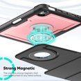 thumbnail image 2 of FJLBDE Case for iPad Mini 7 A17 Pro 2024/Mini 6 2021 8.3 Inch 7th/6th Gen, 360 Rotating Stand iPad Protective Case Cover with Auto Wake/Sleep, Pink, 2 of 7