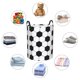 thumbnail image 4 of Balery Soccer Ball Cesta de ropa redonda con asas, impermeable, independiente, para ropa, juguetes, dormitorio y familia-Small, 4 of 6