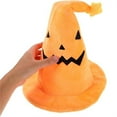 thumbnail image 5 of Halloween Witch Hat, Pumpkin Costume Hat, Unique Party Accessories for Women, Comfortable Durable Wizard Cosplay Hat for Halloween Masquerade Carnivals and Christmas Events, 5 of 8