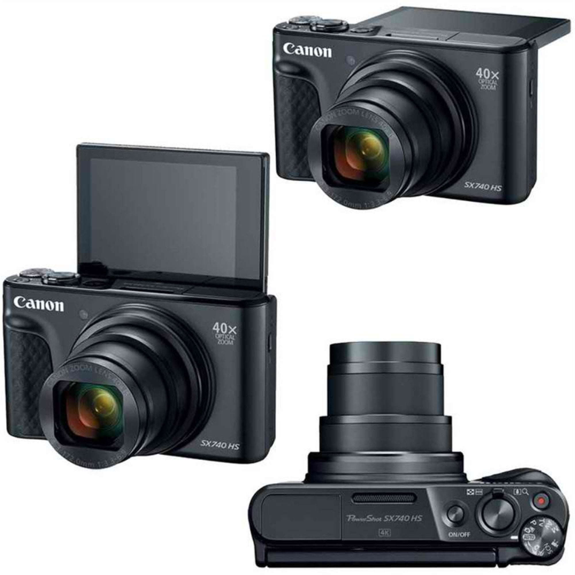 Canon PowerShot SX740 HS 20.3MP Digital Camera Black with 64GB Memory card