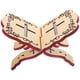 thumbnail image 1 of Atril de lectura para el hogar, atril decorativo para libros, atril para lectura, suministro de libros, 1 of 7
