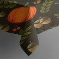 thumbnail image 3 of Thanksgiving Day Tablecloth Wrinkle Resistant Washable Tablecolths Table Covers Welcome Thanksgiving Pumpkin Harvest Table Cover for Fall Birthday Wedding Graduation Rectangle,60x84inch, 3 of 5