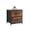 Rustic Brown, variant on CONCETTA Nigtstand for Bedroom, Tall Chest Organizer with Fabric Bins, Steel Frame, Rustic Brown