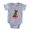 Heather Grey, variant on CafePress - Silky Terrier Valentine - Cute Infant Baby Football Bodysuit