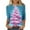Purple 03, variant on DeHolifer Womens T-Shirts Christmas Graphic Print 3/4 Sleeve Crewneck Xmas Lighweight T-Shirts Casual Loose Tunic Tops Blue M
