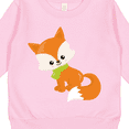 thumbnail image 3 of Inktastic Winter Fox, Cute Fox, Fox with Scarf, Orange Fox Toddler Sweatshirt, 3 of 4