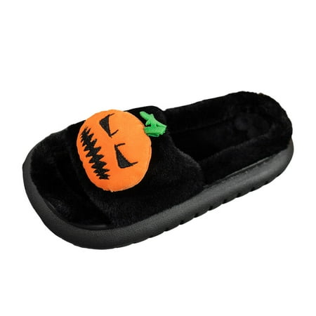 

bvgfsahne Women Slipper Plush Open Toe Thick Sole Cotton Slippers Face Slippers