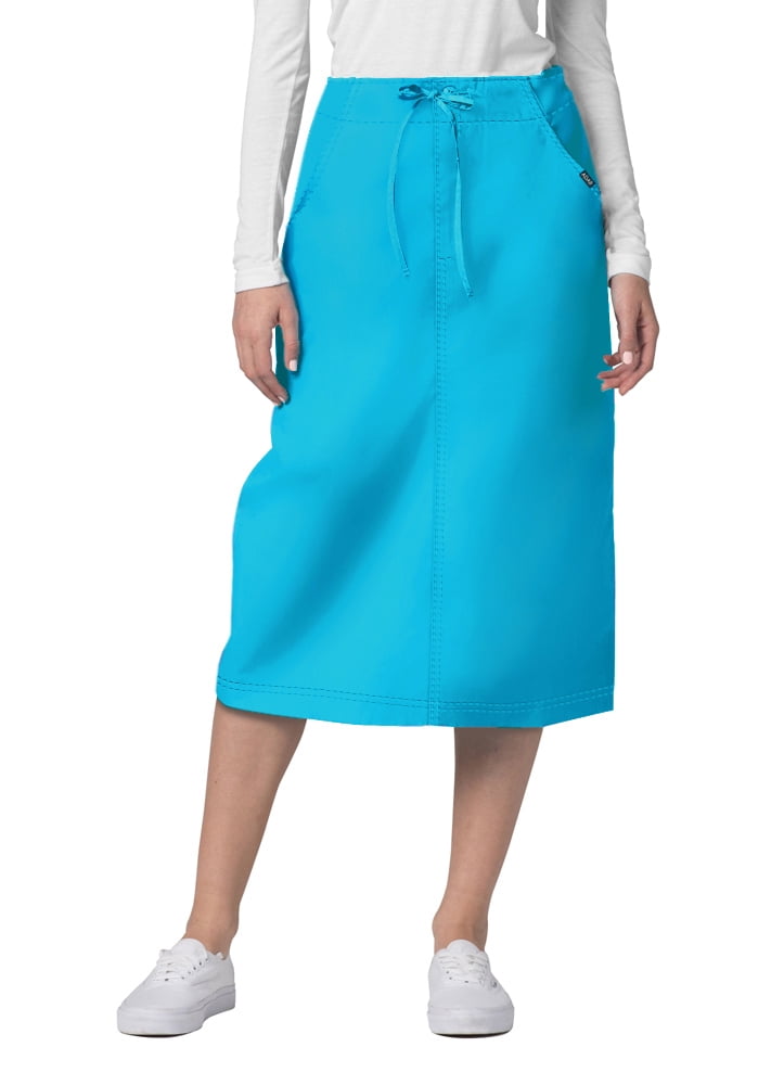 Adar Adar Universal Scrub Skirts For Women MidCalf Drawstring