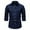 Navy, variant on Mens T-shirts Men's Fashion New Fall Casual Long Sleeve Slim Denim Shirt Long Sleeve Soccer Shirts for Men Short Athletic Men Fluff Yeah Slide Trendy Fashion Casual Shirts Teens Large Neck Navy M