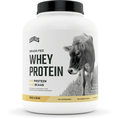 Levels Grass Fed Whey Protein  Vanilla Bean  5 LB