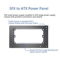 thumbnail image 5 of Durable Aluminum ATX to SFX Power Supply Adapter Mounting Bracket for Computer, 5 of 8
