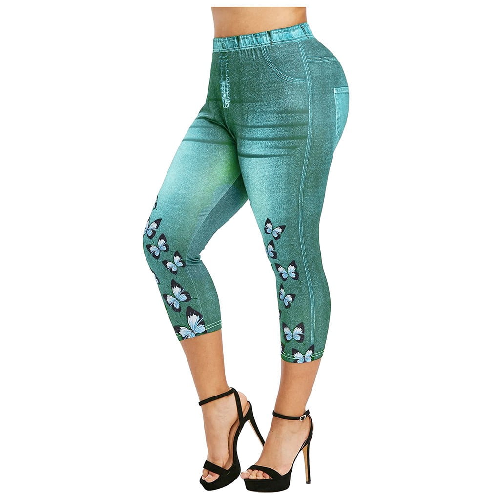 womens green jeggings