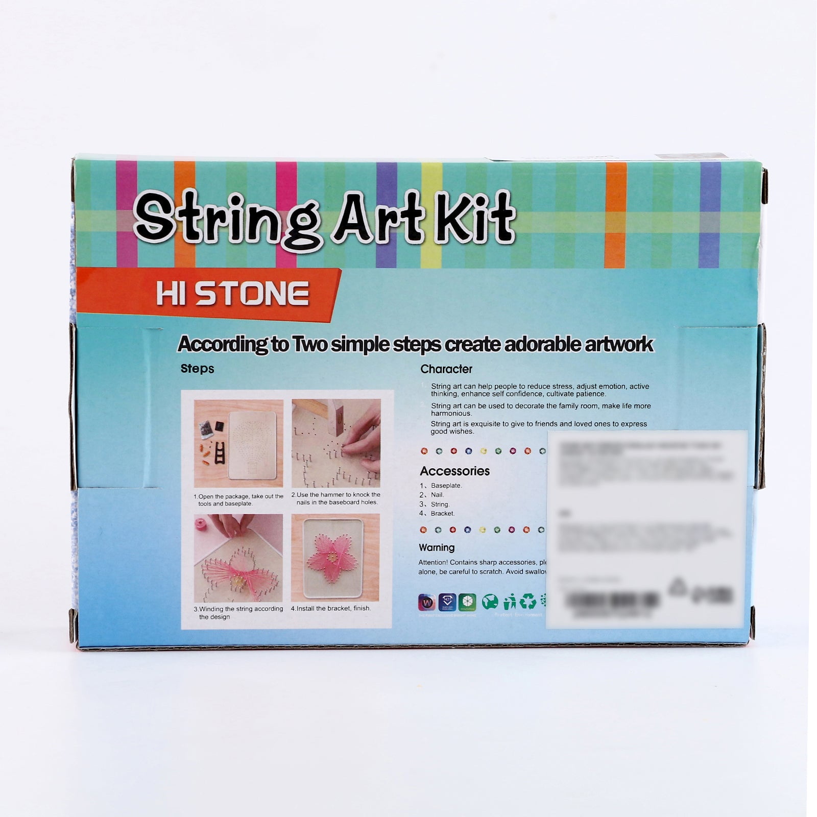 String Art DIY Kit - Christmas Wreath. Wizardi Craft Kit F07-M12-6-DHACE13247