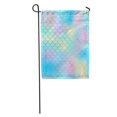 thumbnail image 1 of NUDECOR Green Abstract Fish Scale Pattern Magic Mermaid Tail Colorful Net Blue Pink Skin Swatch Nursery Yellow Garden Flag Decorative Flag House Banner 28x40 inch, 1 of 2