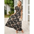 thumbnail image 2 of Vestido largo Simplee Apparel Summer Boho Floral para mujer, 2 of 5