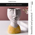 thumbnail image 4 of Florero con retrato Escultura Resina Decorativo Rostro humano Florero de maceta para oficina en casa, Tipo 4 sidaley HA002260-04B, 4 of 6