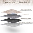 thumbnail image 5 of 10x13 Vintage Area Rug Washable Living Room Carpet Non Slip Bedroom Indoor Office Low Pile Traditional Distressed Retro Accent Rug Grey, 5 of 5