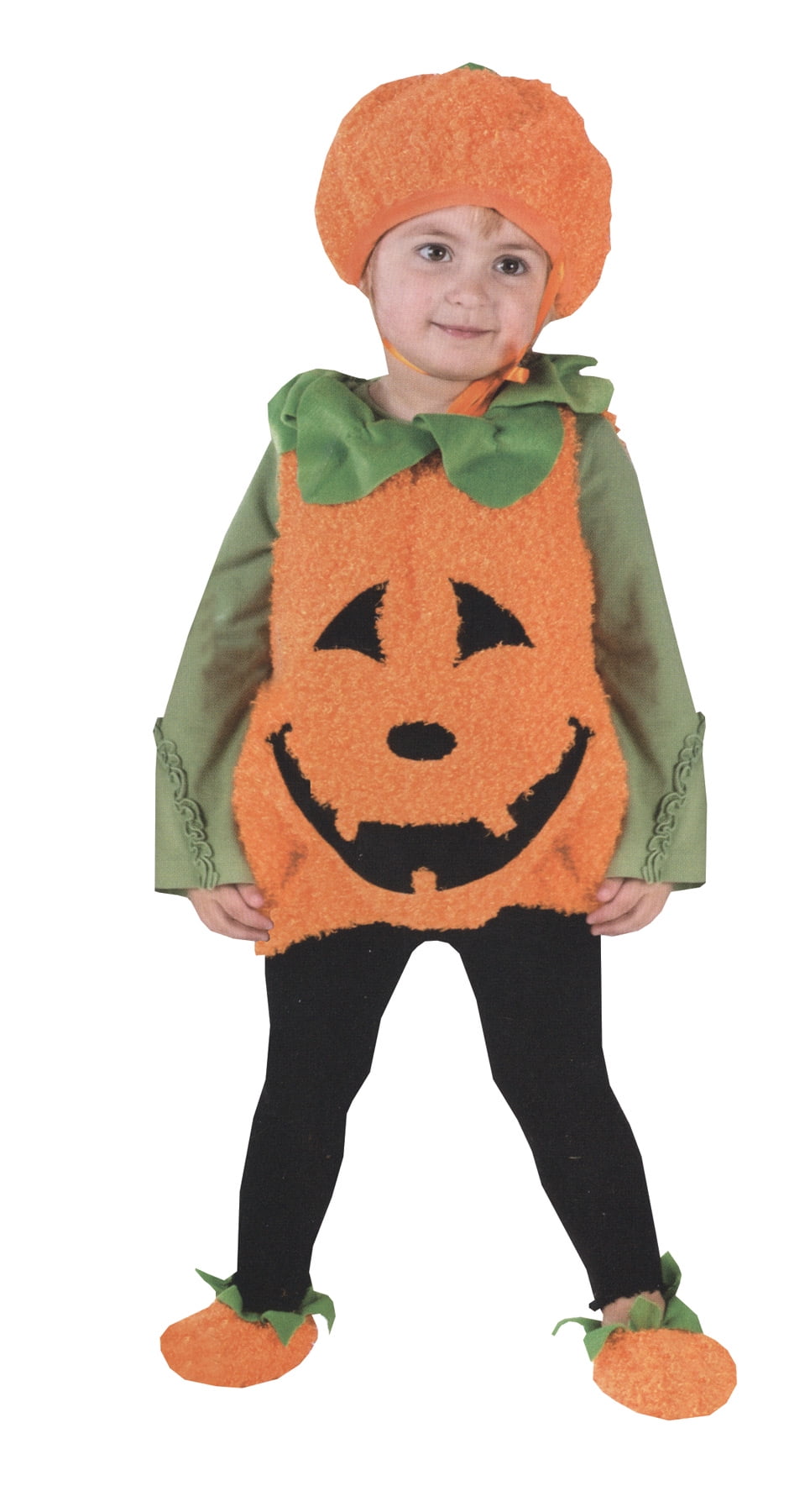 Clothing, Shoes & Accessories Child Orange Smiling Cute Pumpkin Poncho ...