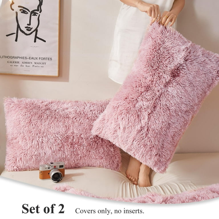 Soft Fluffy Plush Cushion Cover Tie-dye Decorative Pillow Case 43x43cm Grey  Pink Plush Throw Pillows Throw Pillows Cover Decor - AliExpress