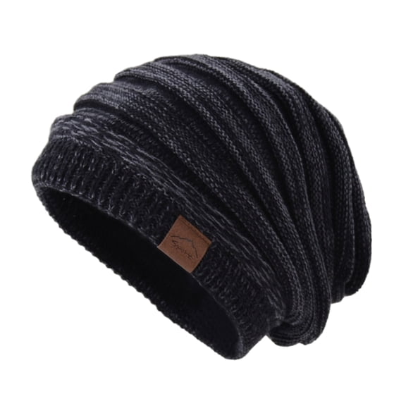 lanema Knit Slouchy Hat Adult Beanies Winter Coldproof Hat Outdoor Skiing Hiking Hat