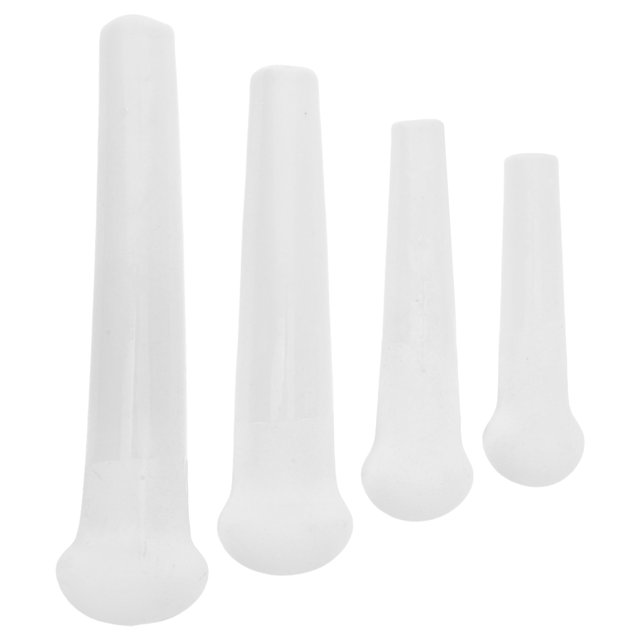 HOOWIFFY 4Ud Cerámico Maza Manual Para Cocina Herramienta Multiusos De Porcelana Para Machacar Ajo Especias Café