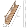 thumbnail image 2 of Miniatura de escalera para casa de muñecas a escala 1/12, modelo de madera, accesorios para casa de muñecas, simulación otros, 2 of 7