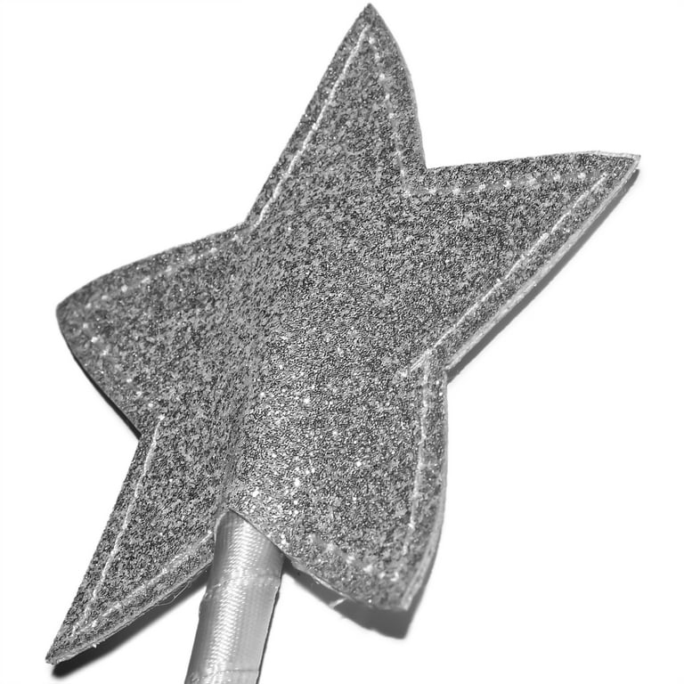 Silver Sequin Wand Costume Accessory Silver Sequin Wand Costume Accessory