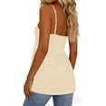 thumbnail image 5 of QASIEATN Womens Summer Tops V Neck Solid Color Casual Tank Tops Sleeveless Womens Tank Tops, 5 of 6