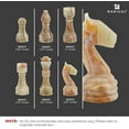 thumbnail image 7 of Radicaln Marble Chess Set 15" Inches White and Green Onyx with Storage Box Luxury Board Games for Adults, Ideal Marble Chess Board Game Set & Chess Pieces for Home Décor, 7 of 7