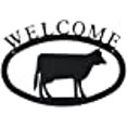 thumbnail image 3 of Village Wrought Iron WEL-5-S Small Welcome Sign-Plaque - Cow, 3 of 3