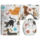thumbnail image 1 of ABPHQTO Fondo de mascotas Perros y gatos Juego de alfombras de baño de 3 piezas Alfombra de baño Alfombra de contorno y tapa de inodoro ABPHQTO Cont-CHAPPLE-33853, 1 of 2