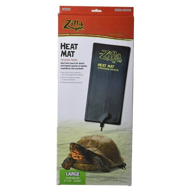 Zilla Heat Mat Terrarium Heater Large 24 Watt 5060 Gallon Tanks