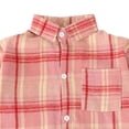 thumbnail image 6 of Ultrave Boys Plaid Flannel Shirt Long Sleeve Button Down Lapel Casual Kids Top with Chest Pocket 2-15Y, 6 of 7