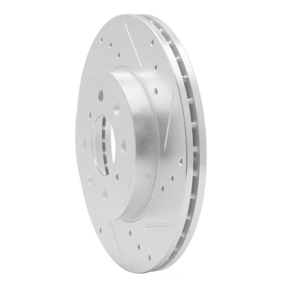 Dynamic Friction Company 631-59038R DFC Brake Rotor - Drilled And Slotted - Silver