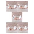 thumbnail image 3 of Photo Props Lindo Cartoon Blanco Rabbit Style Infant Baby Baby Baby Boy Crochet Geanie Hat Clothing Fotografía de bebé 5 PPCS Inevent CBP165465, 3 of 5